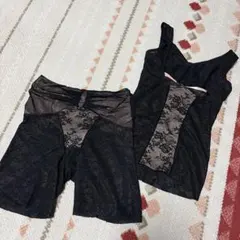 黒 レース ボディスーツ（補正下着）