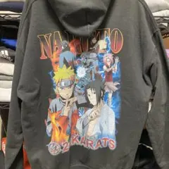 最終値下げ　NARUTO 24KARATS パーカー ブラックのサムネイル