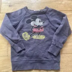 デニムダンガリー　ミッキー　トレーナー　110