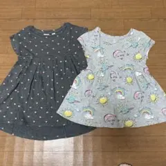 Baby GAP 半袖トップス チュニック２点セット グレー 100㎝ 110㎝