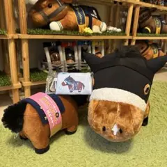 SKジャパン サラブレッドコレクション応援ポーチ がんばれ！アーモンドアイ