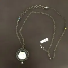 猫モチーフ ヴィンテージ風ネックレス