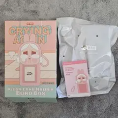 POPMART CRYING AGAIN クライベイビー　カードホルダー　ピンク