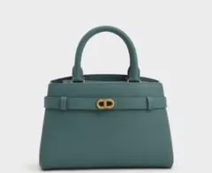 CHARLES & KEITH オブリエルメタリックアクセントベルトバッグ