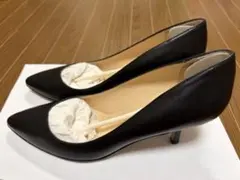 【極美品】FABIO RUSCONI レザーパンプス ブラック 36