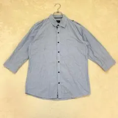 nn466 MALE&CO. 長袖シャツ コットン100% タカキュー 水色のサムネイル
