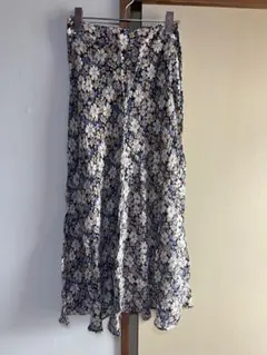 ZARA 花柄 ロングスカート Sサイズ