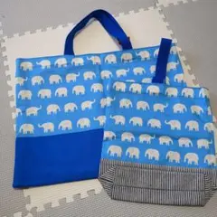 321.レッスンバック、シューズケース　ハンドメイド