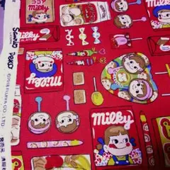 Sanrio　PEKO2018 ペコちゃんパッケージ柄コットンオックス
