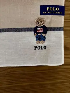 Polo Ralph Lauren　先染ハンカチ　ポロベア　アイボリーのサムネイル