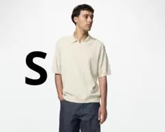 UNIQLO ウォッシャブルスキッパーポロセーター 30 NATURAL S