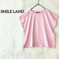 スマイルランド 半袖Tシャツ ショートスリーブ ピンク 大きいサイズのサムネイル