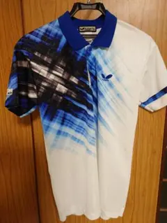 ButterFly メンズ卓球ユニフォーム ホワイト地にブルーとブラック