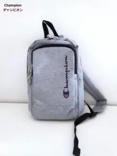 Champion・チャンピオン☆ワンショルダー/グレー/外ポケット付/ほぼ未使用