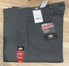 Dickies 874 ワークパンツ グレー 34x30 ディッキーズ
