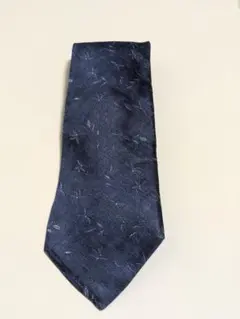 dunhill ダークブルー シルクネクタイ