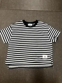 GENERATOR ボーダーTシャツ M（110-120）ブラック×ホワイトのサムネイル