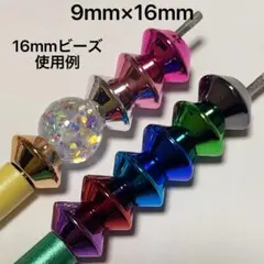 メタリックカラーCCB多角スペーサービーズ ビーズボールペン カスタム