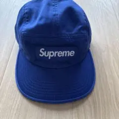 新品 Supreme Washed Chino Twill Camp Cap 青