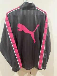 PUMA ジャージー　ジャケット ウェア　　ピンク　刺繍　オーバーサイズゆるだぼ