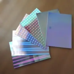 [値下げ!!] ホログラム片面A4シート 3種×各2枚=6枚セット