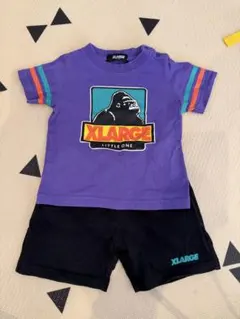 XLARGE ゴリラプリント Tシャツとショートパンツセット セットアップ