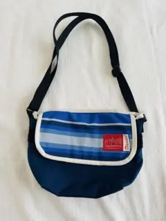 マンハッタンポーテージ×サンブレラコラボ限定ショルダーバッグ ブルー×ネイビー