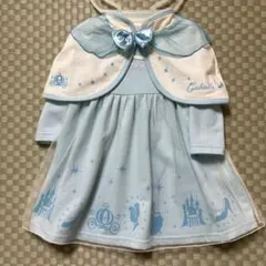 ディズニープリンセス　シンデレラワンピース　ケープ付90のサムネイル