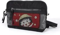 サコッシュ メッシュポケット ショルダーとポーチ2WAY 軽量 旅行 使い安い