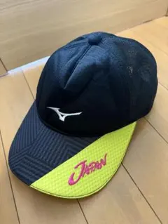 Mizuno メッシュキャップ 日本ロゴ入り