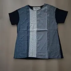 innoce パッチワーク 半袖Tシャツ