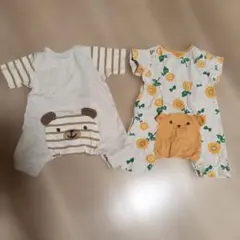 クマデザインロンパース 60cmのサムネイル