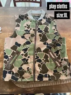 PLAY CLOTHS カモフラージュ柄 ベスト XL