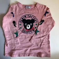 DOUBLE.B クマプリント 長袖カットソー 90cm