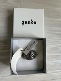 gunda シルバー メッシュリング 箱付き