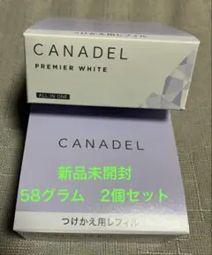 【新品未開封】カナデル プレミアホワイト つけかえ用レフィル 58g　２個のサムネイル