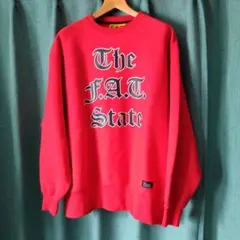 F.A.T. STATE肉厚スウェットオーバーサイズトレーナーレッドのサムネイル