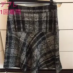 スカート チェックスカート size0 変形スカート