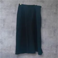 一点物☆ ブラック ロングスカート スカート 裏地付き レディース