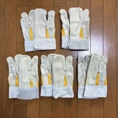 作業用 皮手袋3本指タイプ 5双のサムネイル