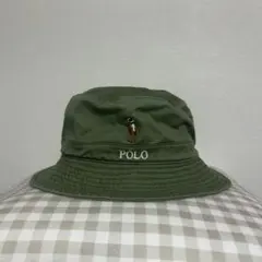 POLO RALPH LAUREN バケットハット アーミーオリーブ L/XL