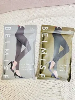 BELMISE スリムレギンス M アンティークグレー・トゥルーブラック