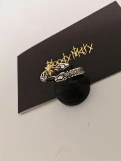 Bloody Mary ミッドナイトピアス ブラックスピネル ブラックルチニウム