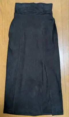 しのぱんまん(*⁰▿⁰*)様専用★ハイウエストスリット　黒タイトロングスカー