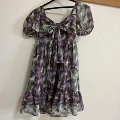 JILL STUART 花柄 半袖 ワンピース M