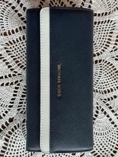 マイケルコース 長財布 正規品 紺