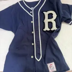 THE FOURTH ベースボールシャツ ネイビー Rワッペン