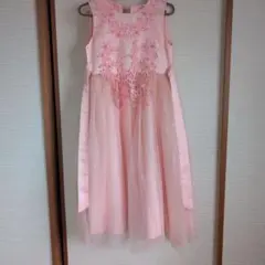 ピンク 刺繍入りドレス 150サイズ
