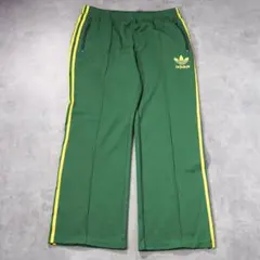 adidas アディダス トラックパンツ 古着 00s L 緑 黄色 19647