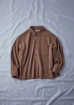 carorie　WOOL LIKE RELAX SHIRT CAMEL